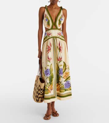 Maxikleid aus einem Leinengemisch | Farm Rio