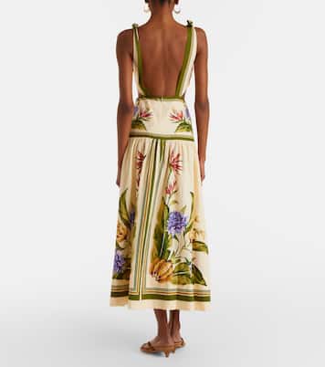 Maxikleid aus einem Leinengemisch | Farm Rio