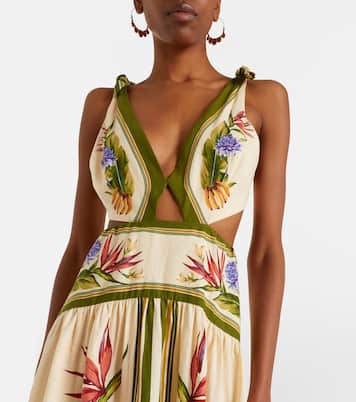 Maxikleid aus einem Leinengemisch | Farm Rio