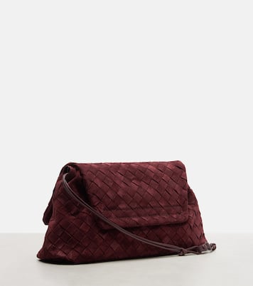 Borsa a spalla Giorno in suede Intrecciato | Bottega Veneta