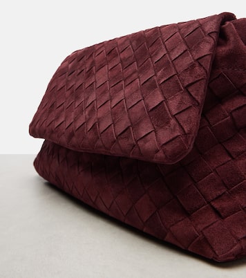 Borsa a spalla Giorno in suede Intrecciato | Bottega Veneta