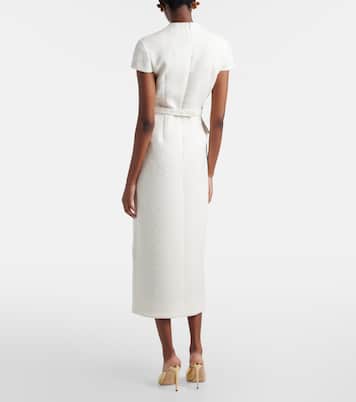 Verziertes Midikleid aus Tweed | Oscar de la Renta