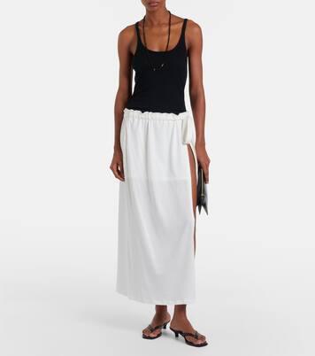 Falda envolvente de algodón y seda | Toteme