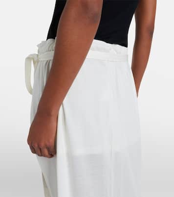 Falda envolvente de algodón y seda | Toteme