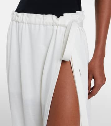 Falda envolvente de algodón y seda | Toteme
