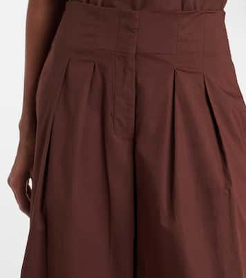 Cotton-blend wide-leg pants | Adriana Degreas