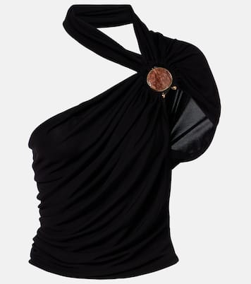 Embellished draped jersey top | Christopher Esber