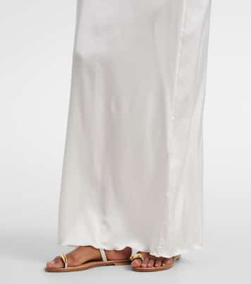 Bridal Maxikleid aus Satin mit Spitze | Oséree