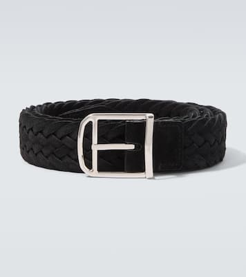 Braided suede belt | Brioni