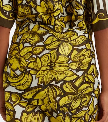 Mona floral cotton beach cover-up | Alémais