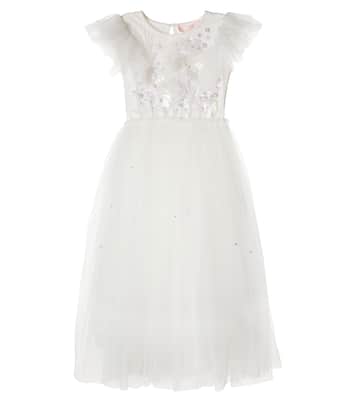 Vestido Cascade de tul adornado | Tutu Du Monde
