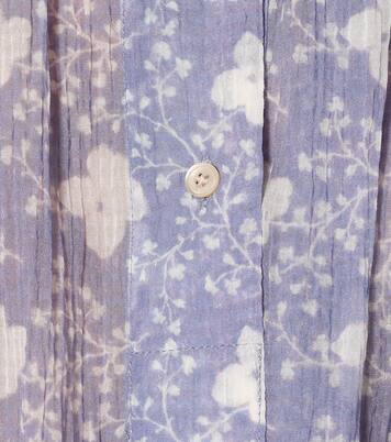 Robe chemise Erika imprimée en coton et soie | Isabel Marant
