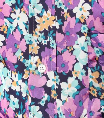 Vestido camisero de crepé floral | Plan C