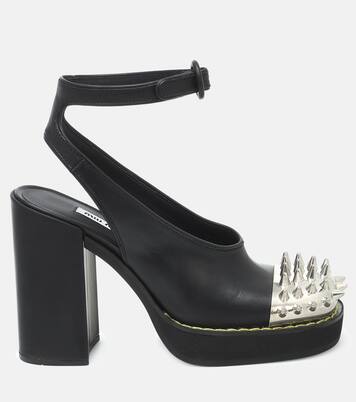 Plateau-Pumps aus Leder | Miu Miu