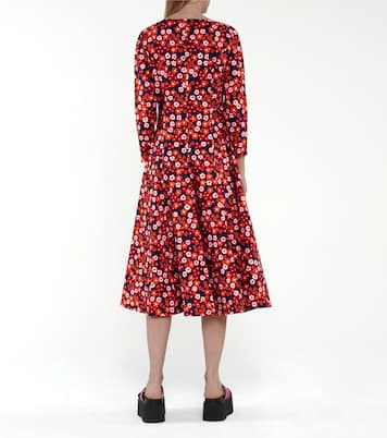 Floral cotton midi dress | Marni