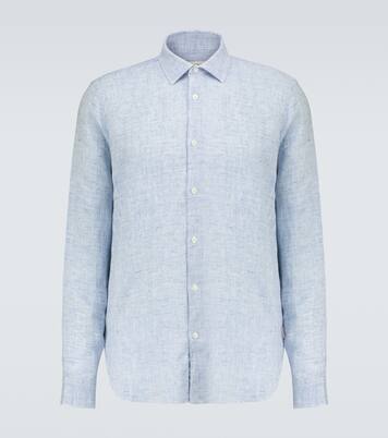 Giles linen long-sleeved shirt | Orlebar Brown