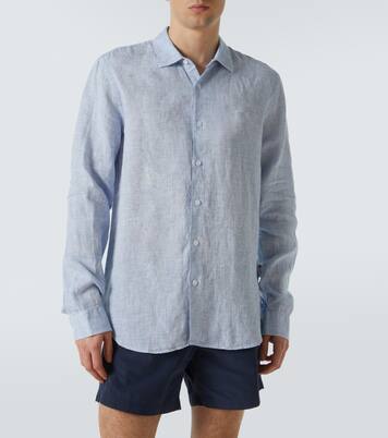 Giles linen long-sleeved shirt | Orlebar Brown