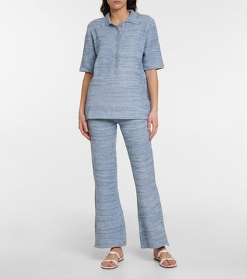 Azzura Knit Aida polo shirt | The Upside