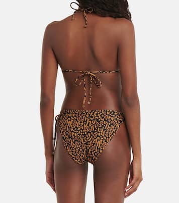 Haut de bikini Caia à motif léopard | Nanushka