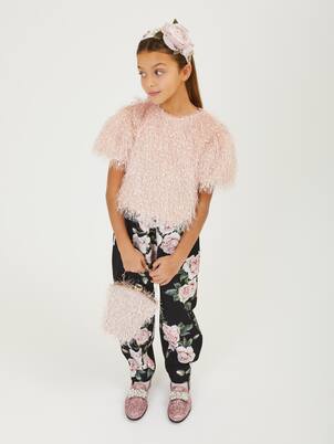 Fringed crop top | Monnalisa