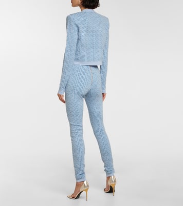 Cardigan Monogram aus Jacquard-Strick | Balmain