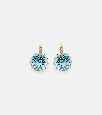 Boucles d'oreilles en or 18 ct et topaze | Ileana Makri