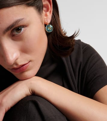 Boucles d'oreilles en or 18 ct et topaze | Ileana Makri