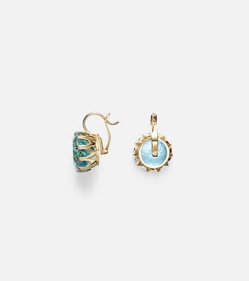 Boucles d'oreilles en or 18 ct et topaze | Ileana Makri