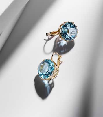 Boucles d'oreilles en or 18 ct et topaze | Ileana Makri