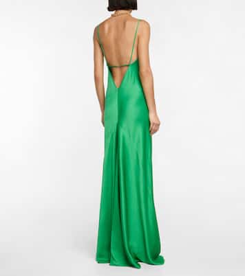 Robe aus Satin | Victoria Beckham