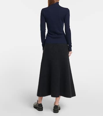 May wool, silk, and cashmere turtleneck sweater | Gabriela Hearst