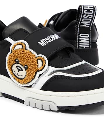 Teddy Bear leather sneakers | Moschino Kids