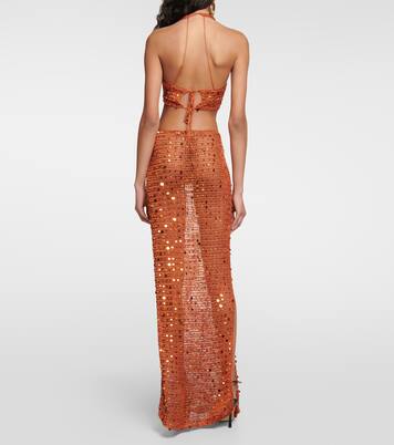 Maxikleid Morel mit Pailletten | Aya Muse