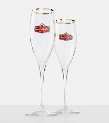 Set of 2 champagne flute glasses | Balenciaga