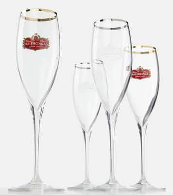 Set of 2 champagne flute glasses | Balenciaga