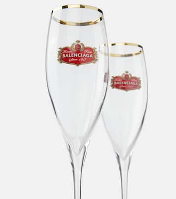 Set of 2 champagne flute glasses | Balenciaga