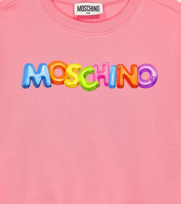 Sweat-shirt imprimé en coton mélangé | Moschino Kids