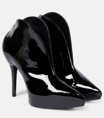 Booties Slick patent leather ankle boots | Alaïa