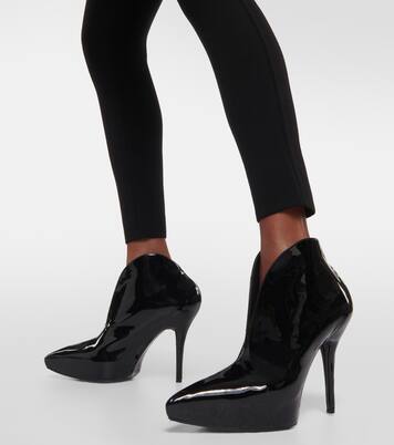 Booties Slick patent leather ankle boots | Alaïa