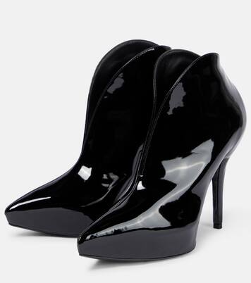 Booties Slick patent leather ankle boots | Alaïa