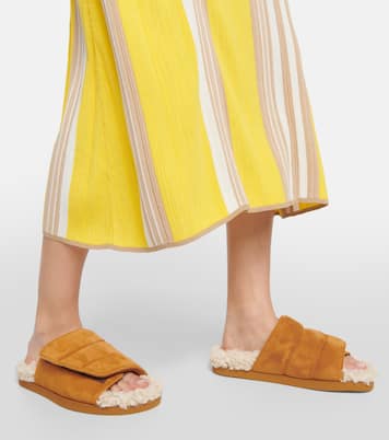 Pantoletten Gia 3 aus Veloursleder | Gia Borghini