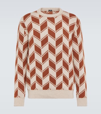 Pullover in cashmere intarsia | Kiton