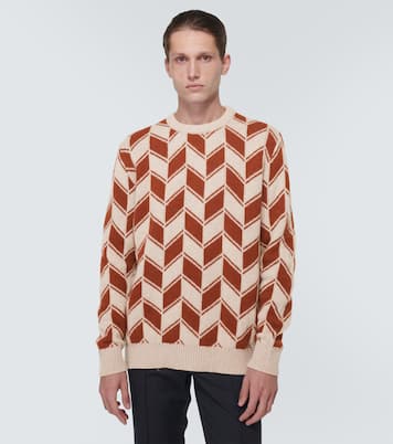 Pullover in cashmere intarsia | Kiton