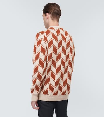 Pullover in cashmere intarsia | Kiton