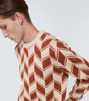 Pullover in cashmere intarsia | Kiton