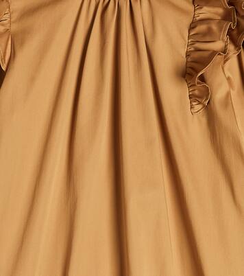 Ruffled cotton-blend dress | Paade Mode