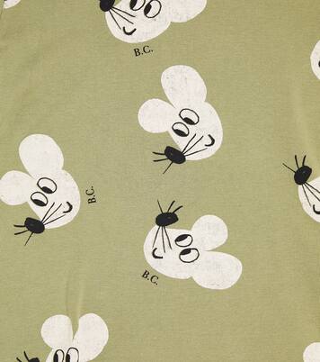 Printed cotton-blend turtleneck top | Bobo Choses