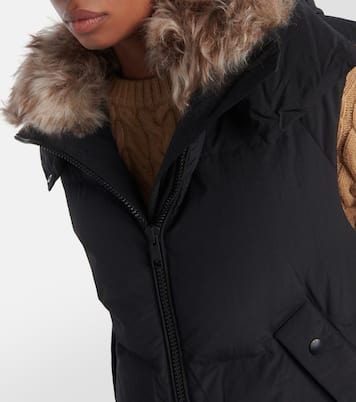 Daunenweste mit Shearling | Yves Salomon