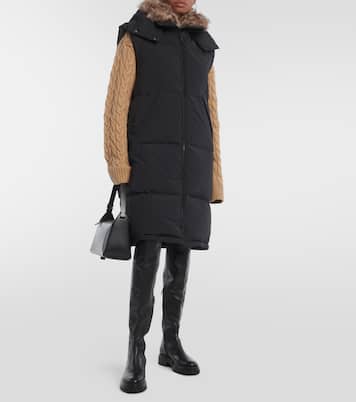Daunenweste mit Shearling | Yves Salomon