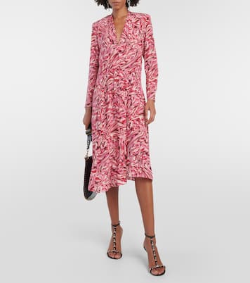 Vestido midi Patel de seda estampado | Isabel Marant